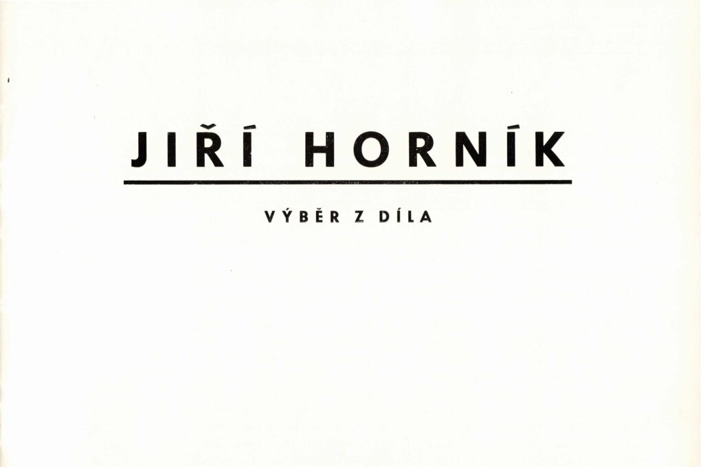 Jiří Horník, výběr z díla
